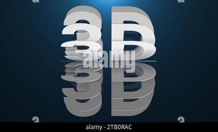 3d seamless loop animation of the word 3D Stock Photo