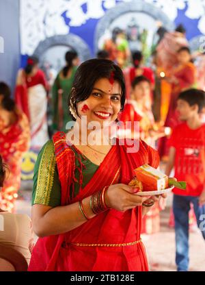 Durga puja traditional dress sales