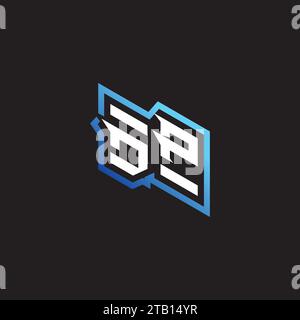 DP initial gaming team, youtube, twitch and clipart stock illustration logo Stock Vector