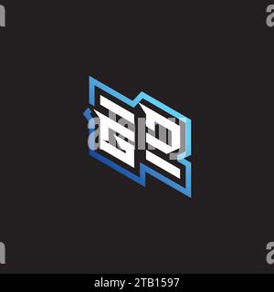 GD initial gaming team, youtube, twitch and clipart stock illustration logo Stock Vector
