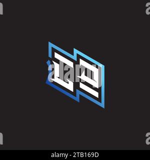LJ initial gaming team, youtube, twitch and clipart stock illustration logo Stock Vector
