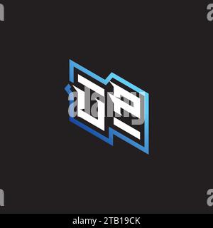 UP initial gaming team, youtube, twitch and clipart stock illustration logo Stock Vector