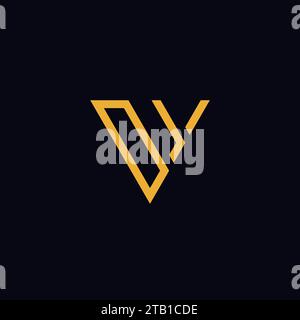 DJV Triangle Logo Simple Design Stock Vector