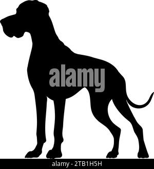 Dog silhouette. Vector illustration Stock Vector