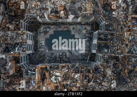 Aftermath of Fire at an Apartment Complex Stock Photo - Alamy