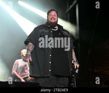 Fort Lauderdale, FL, USA. 03rd Dec, 2023. Jelly Roll performs during day 2 of Audacy's Riptide Music Festival 2023 at Fort Lauderdale Beach Park on December 03, 2023 in Fort Lauderdale, Florida. Credit: Mpi04/Media Punch/Alamy Live News Stock Photo