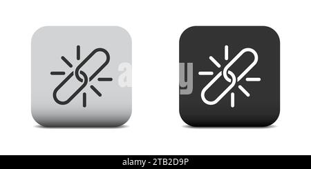 Strength icon. Link symbol. Flat vector illustration Stock Vector