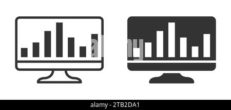 Financial analytics icon. Control panel icon. Vector illustration Stock Vector