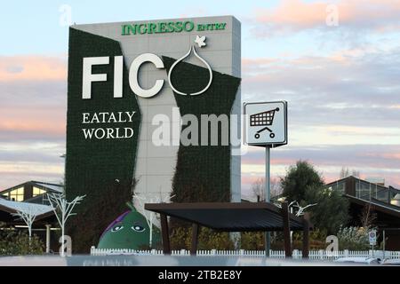 Bologna, Italy. 02nd Dec, 2023. © Pierre Teyssot/MAXPPP ; FICO Eataly World Bologna, Italy on December 2, 2023. Fico Eataly World market main entrance. © Pierre Teyssot/Maxppp Credit: MAXPPP/Alamy Live News Stock Photo