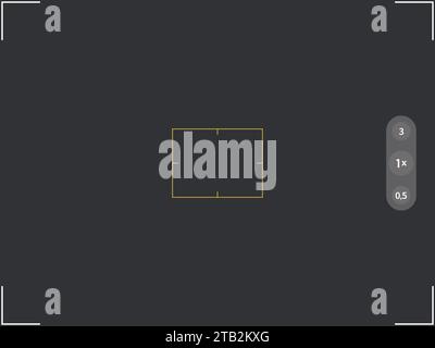 Square cinematic frame template on transparent background. 1 on 1 ...