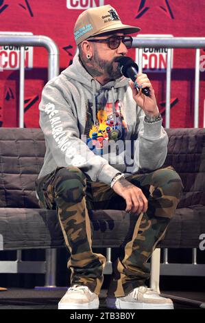 AJ McLean von den Backstreet Boys auf der German Film & Comic Con Winter Edition in der Messe Dortmund. Dortmund, 03.12.2023 *** AJ McLean from the Backstreet Boys at the German Film Comic Con Winter Edition at Messe Dortmund Dortmund, 03 12 2023 Foto:xN.xKubelkax/xFuturexImagex comic con 3350 Stock Photo