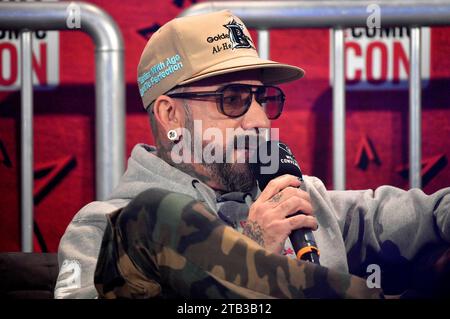 AJ McLean von den Backstreet Boys auf der German Film & Comic Con Winter Edition in der Messe Dortmund. Dortmund, 03.12.2023 *** AJ McLean from the Backstreet Boys at the German Film Comic Con Winter Edition at Messe Dortmund Dortmund, 03 12 2023 Foto:xN.xKubelkax/xFuturexImagex comic con 3356 Stock Photo