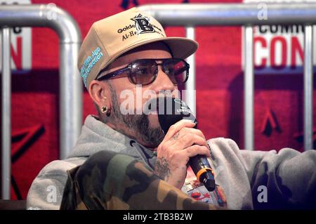 AJ McLean von den Backstreet Boys auf der German Film & Comic Con Winter Edition in der Messe Dortmund. Dortmund, 03.12.2023 *** AJ McLean from the Backstreet Boys at the German Film Comic Con Winter Edition at Messe Dortmund Dortmund, 03 12 2023 Foto:xN.xKubelkax/xFuturexImagex comic con 3357 Stock Photo