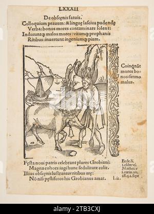 Illustration from Sebastian Brandt: Navis Stultifera, Basle, Bergmann van Olpe, 1497 1931 by Albrecht Durer Stock Photo