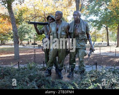 The Vietnam Veterans Memorial, commonly called the Vietnam Memorial, is a U.S. national memorial in Washington, D.C., honoring service members. Stock Photo