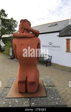 The Statue of lovers at Gretna Green, Dumfries and Galloway, Scotland, UK Stock Photo