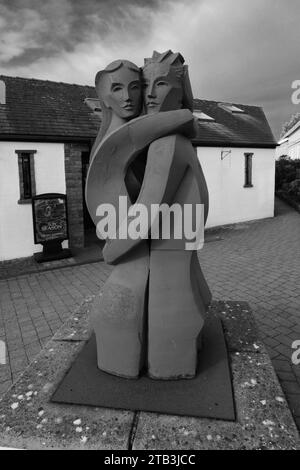 The Statue of lovers at Gretna Green, Dumfries and Galloway, Scotland, UK Stock Photo