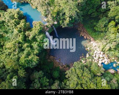 Image of Misolha waterfalls in the middle of the jungle, Mexico Stock Photo