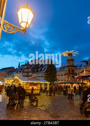 Quedlinburg, Saxony-Anhalt, Germany, November 29, 2023 - Christmas market in the old town Stock Photo