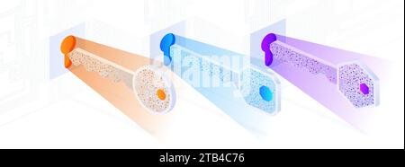 Technology key vector set Stock Vector