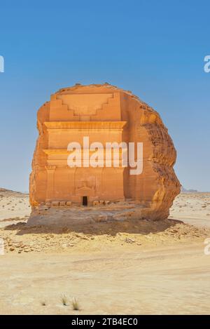 Hegra, Saudi Arabia - Hegra also known as Mada’in Salih is a archaeological site located in the area of Al-'Ula. Stock Photo