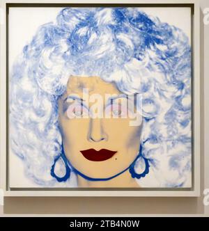 Dolly Parton (1985) Acrylic  paint and silkscreen ink on linen painting by Andy Warhol in the San Francisco Museum of Modern Art (SFMOMA) Stock Photo