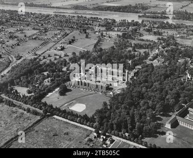 Airscapes New Jersey - Aerial View of the State Hospital Trenton, NJ June 1946 Stock Photo