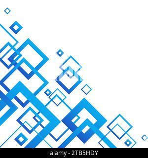Geometric Square Shapes Background Vector. Square shapes pattern wall wallpaper vector with lines Stock Vector
