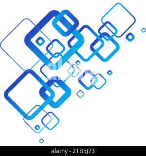 Geometric Square Shapes Background Vector. Square shapes pattern wall wallpaper vector with lines Stock Vector