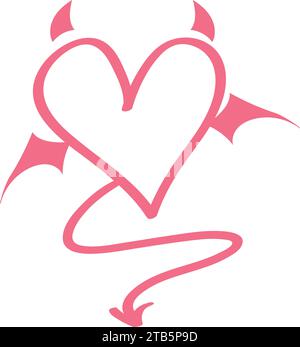 scribbled heart passion Stock Vector