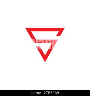 S Triangle Logo Simple. Letter S Icon Stock Vector