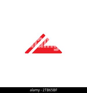 AL Logo Simple. Letter A Initial Stock Vector