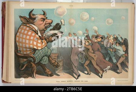 Wall street bubbles; - always the same - Kep. Stock Photo
