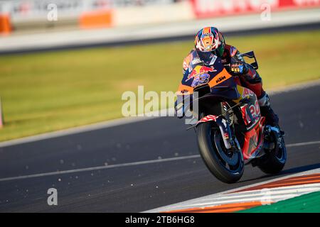 Cheste, Spain. 24th Nov, 2023. Jack Miller of Australia and Red Bull KTM Factory Racing rides during the Practice session of the MotoGP Gran Premio Motul de la Comunitat Valenciana at Ricardo Tormo Circuit (Cheste, Practice session of the MotoGP Gran Premio Motul de la Comunitat Valenciana). (Photo by Vicente Vidal Fernandez/SOPA Images/Sipa USA) Credit: Sipa USA/Alamy Live News Stock Photo