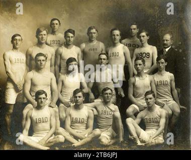 WandJ Track Team 1907. Stock Photo