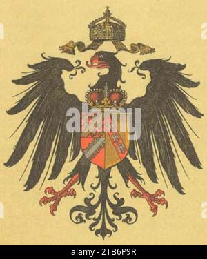 Wappen Deutsches Reich Reichsland Elsass Lothringen Stock Photo