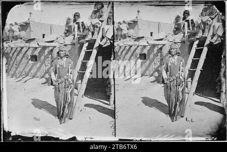 War Chief of the Zuni Indians New Mexico 1873 Stock Photo