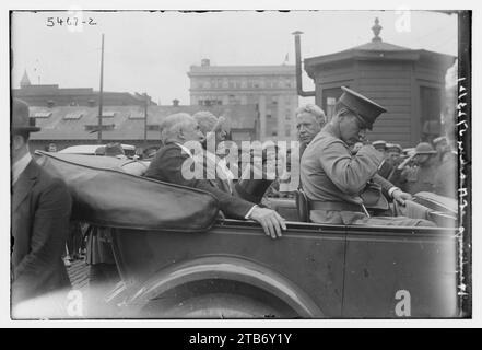 Warren G. Hardings and wife Stock Photo