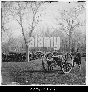 Washington, District of Columbia. Wiard gun at U.S. Arsenal Stock Photo