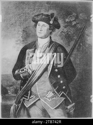 Washington, George, the Virginia Colonel (3-4 length), 1772 Stock Photo