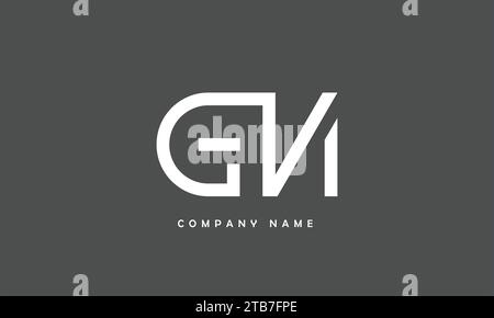 NG, GN Abstract Letters Logo Monogram Stock Vector