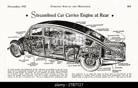 1930 Burney Streamline 2 - Vintage car picture Stock Photo