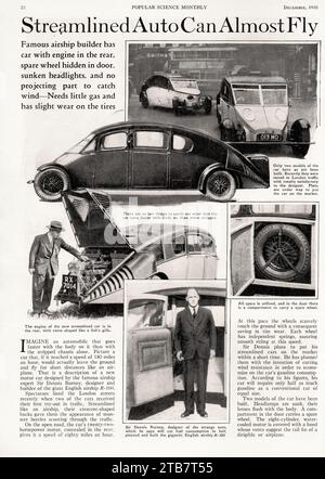 1930 Burney Streamline 4 - Vintage car picture Stock Photo