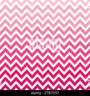 Cute chevron pattern vector background. Pink Ombre style zigzag pattern wallpaper. Stock Vector