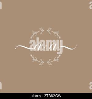 AA handwriting logo of initial signature, wedding and fashion concept design Stock Vector
