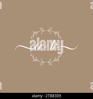 AK handwriting logo of initial signature, wedding and fashion concept design Stock Vector