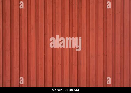 Vertical red painted wood panels as background texture surface Stock Photo