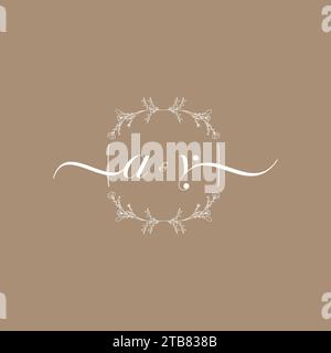 AY handwriting logo of initial signature, wedding and fashion concept design Stock Vector