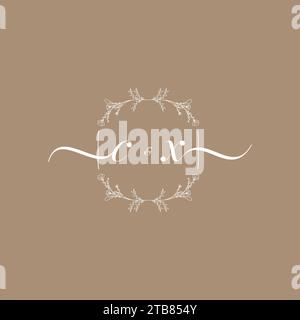 CX handwriting logo of initial signature, wedding and fashion concept design Stock Vector