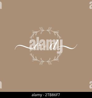 ED handwriting logo of initial signature, wedding and fashion concept design Stock Vector